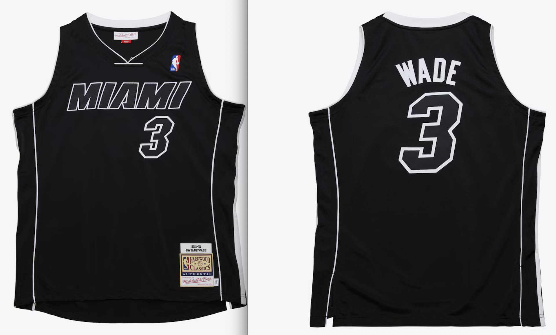 Men 2026 NBA Miami Heat #3 Wade black nike jersey 0709002